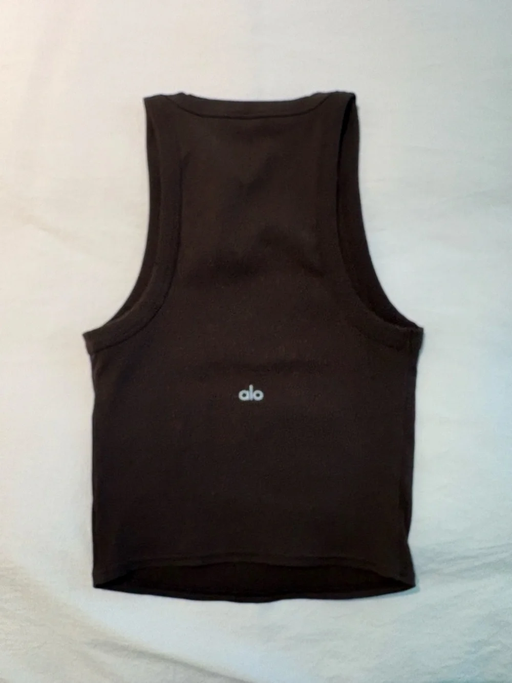 Alo Goddess Ribbed Go-To Tank Espresso